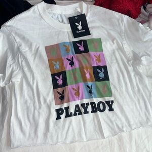 Playboy Cropped Tee size S